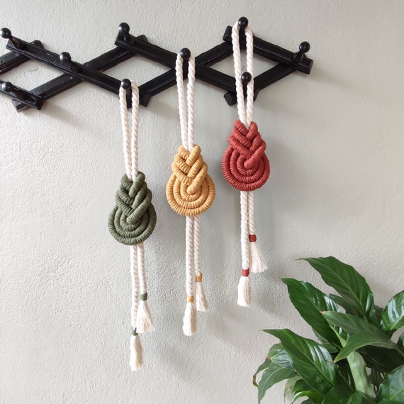 Macrame Pipa Knot Wall Hanging Mural Art Wall Decoration Etsy