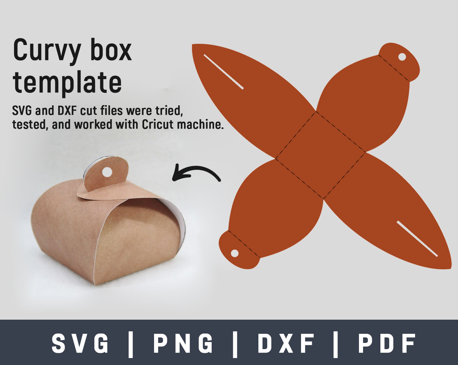 Curvy Box Template Curvy Box Template Svg / Dxf Gift Box Etsy UK