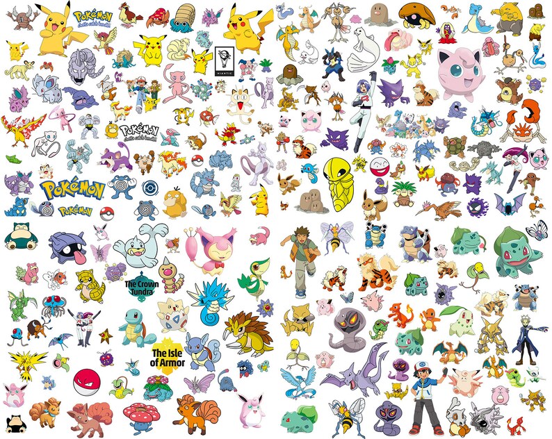 Bundle Pokemon SVG Pokemon Layered Pokemon 200 Characters Etsy bundle-pokemon-svg-pokemon-layered-pokemon-200-characters-etsy