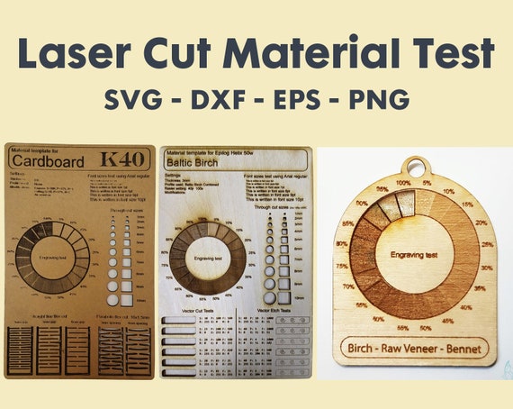 Laser Cut Test File SVG Laser Cut Test File DXF Engrave - Etsy