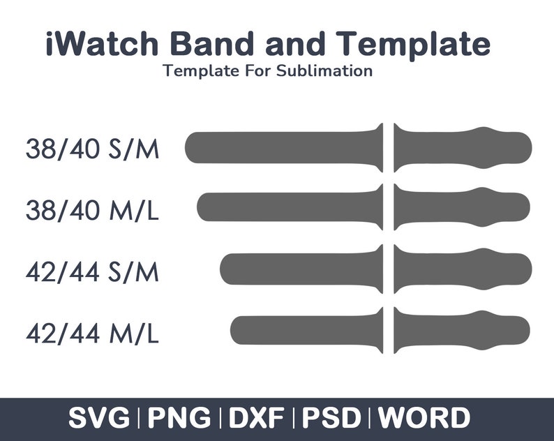 Iwatch Band Template Svg Iwatch Band Svg Watch Band Jig - Etsy