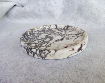 VIOLA MARBLE Circular Tray (18cm.)