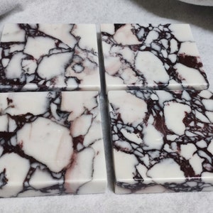 VIOLA  Marble Square Coaster- 10x10x2cm