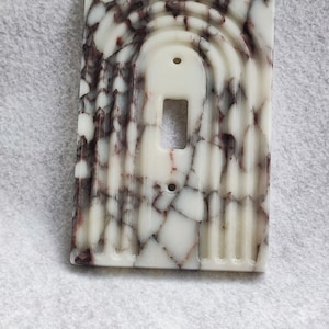 Rainbow Marble Light Switch Plate Cover: Handmade Stone Toggle - Etsy
