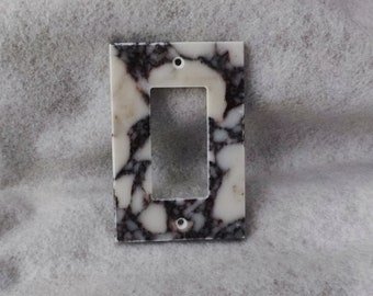 1-Gang Decorator Gfci Outlet wall Plate, Decorator Marble Cover, SPECIAL  Over SIZE  Viola Marble