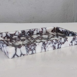 VIOLA Marble Rectangle Tray