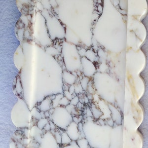 VIOLA Marble Scalloped Rectangle Tray 28cm.x16cm.x2cm ST3 Design image 6