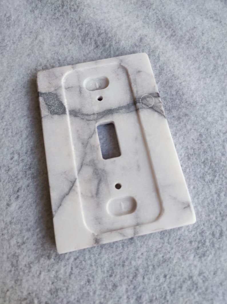 LILAC Marble Switch Plate Light Switch Plate Single Toggle - Etsy