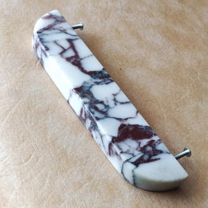 Handmade Viola Marble Elliptical Drawer Pulls (20 cm)