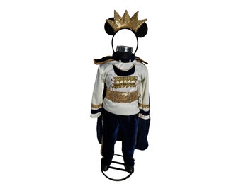 Elegant, Mickey King Costume, Mickey King Outfit, Mickey King Blue Look, Mickey King Blue Style, Mickey Mouse King, For Babies, Halloween