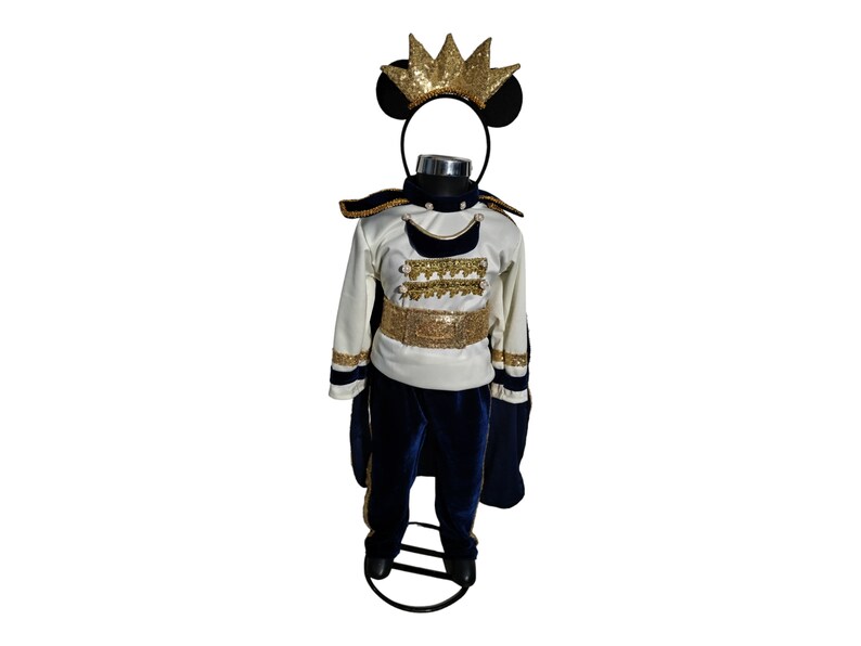 Elegant, Mickey King Costume, Mickey King Outfit, Mickey King Blue Look, Mickey King Blue Style, Mickey Mouse King, For Babies, Halloween image 1