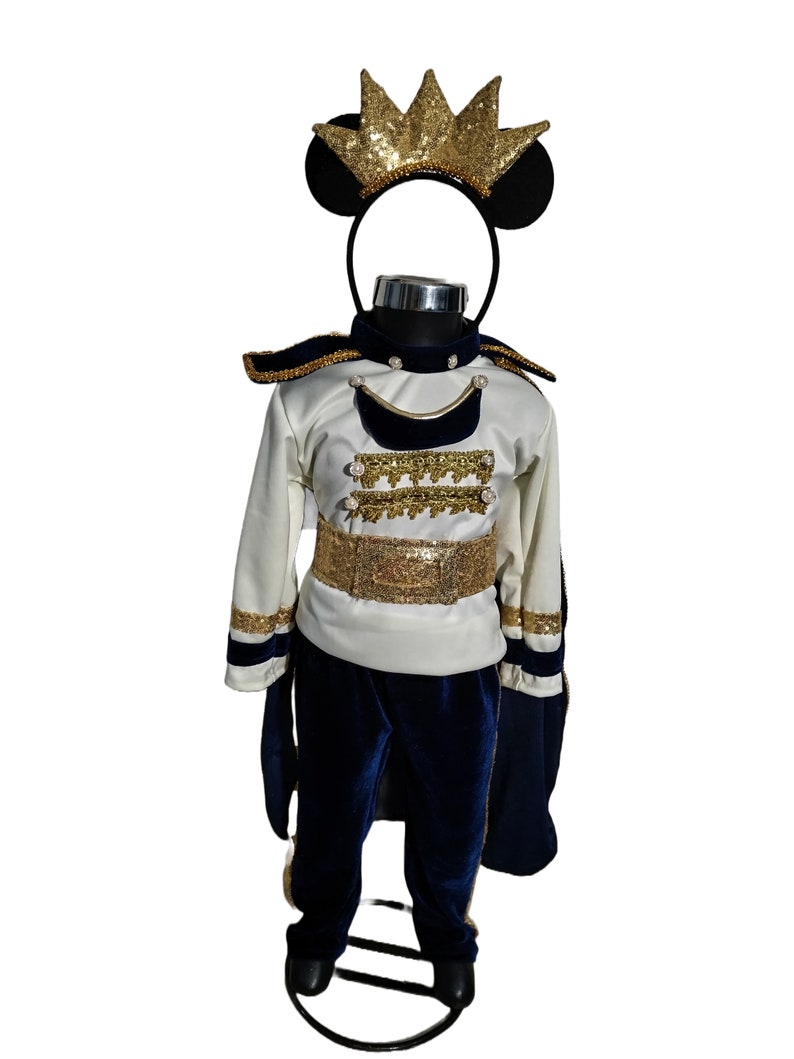 Elegant, Mickey King Costume, Mickey King Outfit, Mickey King Blue Look, Mickey King Blue Style, Mickey Mouse King, For Babies, Halloween image 2