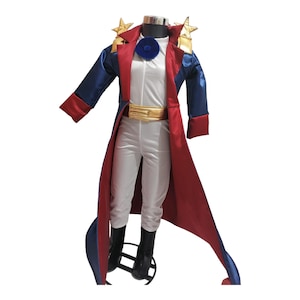 Let your little one be The Little Prince Charming costume for kids with cape, suit, belt and crown, inspired by the classic tale.