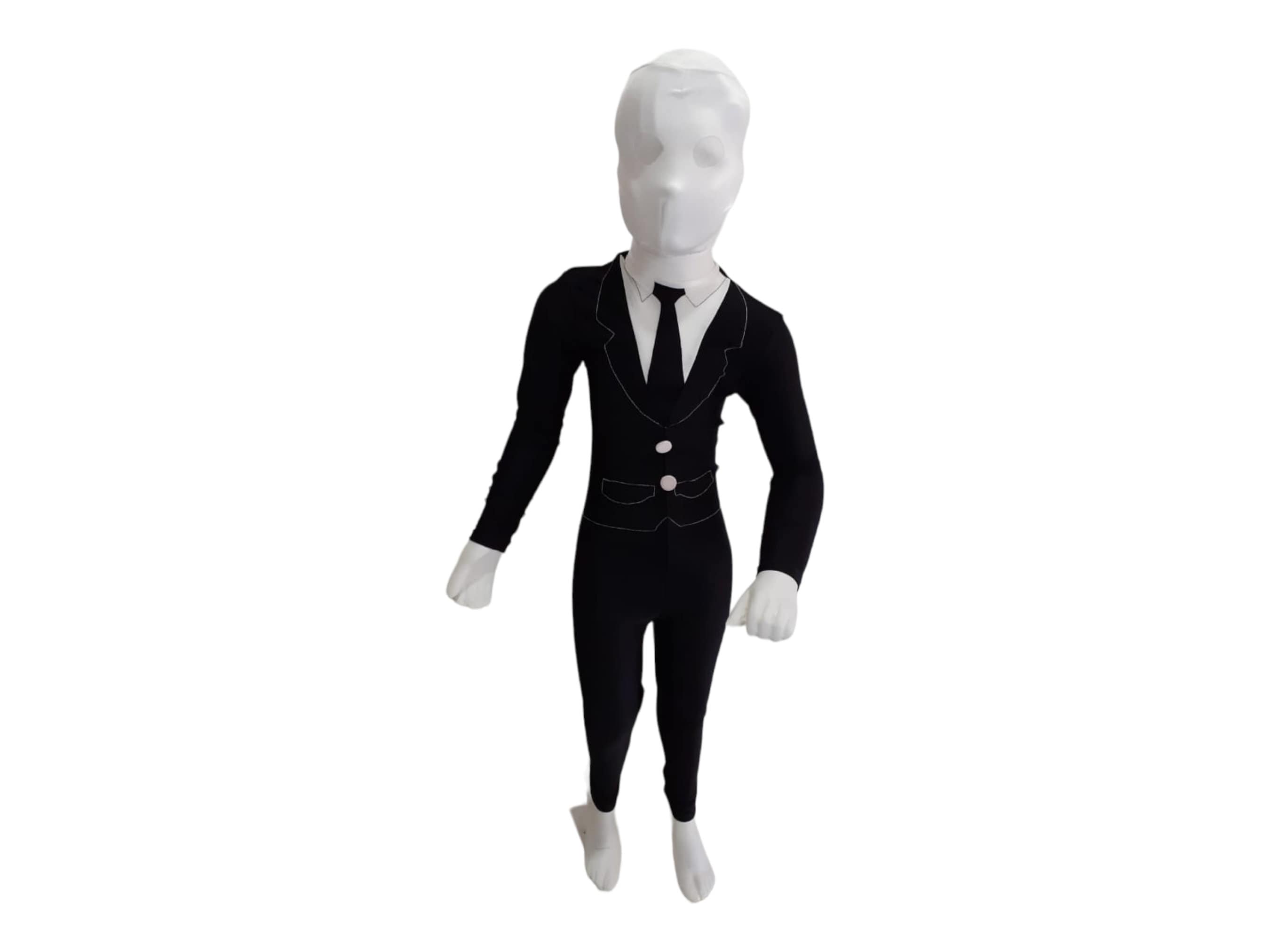  HPMNS Slenderman Costume for Kids- Slender Man Tights for  Costume Boys Scary Slenderman Halloween Costume for Kids Cosplay Costumes L  : Clothing, Shoes & Jewelry