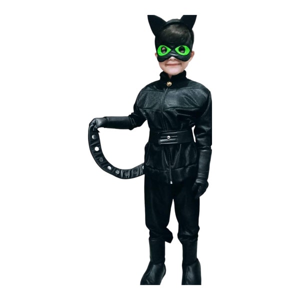 Cat Noir Costume, Cat Noir Outfit, Cat Noir Cosplay, Cat Noir Look, Cat Noir Style, Cat Noir Clothing, For Kids, Halloween