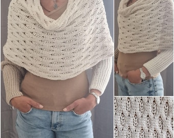 PDF only in German - Crochet pattern for the "Wrap me" arm scarf - PDF only in German