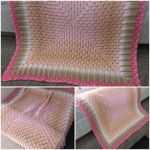 PDF only in German - Crochet pattern for the blanket or baby blanket "Chess" - PDF only in German