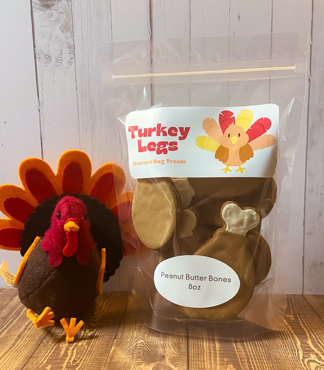 Turkey Leg Dog Treats/thanksgiving Treats/iced Biscuits/dog Cookies Etsy