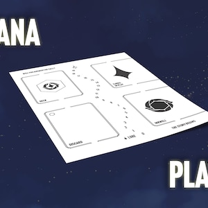 Lorcana TCG Playmat Simple Digital Download Print At Home 8.5 x 11 in Layout