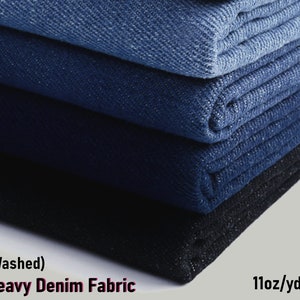Denim Fabric, Denim fabric, Apparel Fabric, Heavy Denim fabric By the Half Yard, denim supplier, washed denim fabric, upholstery