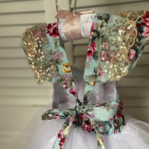 Baby Girl First Birthday Dress-Floral Pink Tutu Dress-Boho Birthday-Wild One First Birthday-Minnie Mouse Dress-Flower Girl Dress-Party Dress