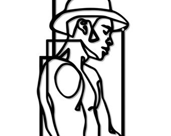 Naked Man Metal Wall Art - Etsy