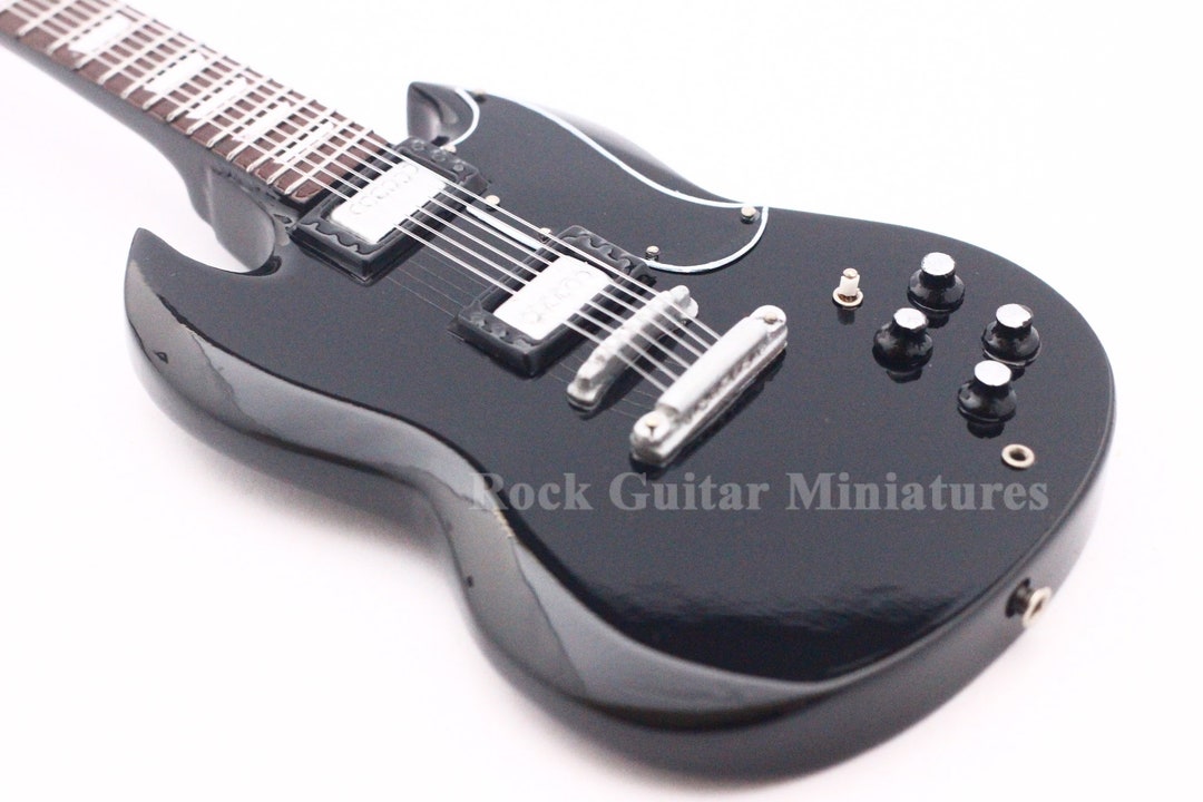 Angus Young ACDC Miniature Guitar - Etsy