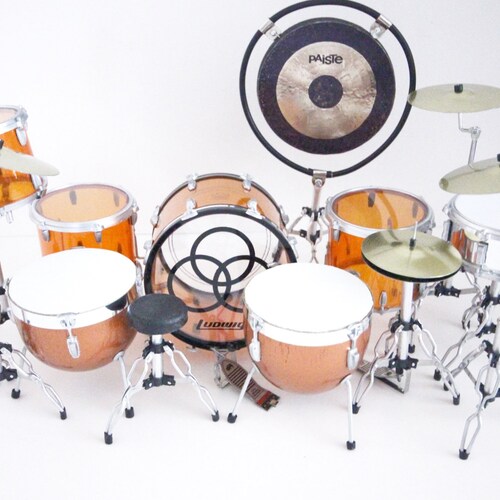 John Bonham High Quality Led Zeppelin Miniature Drum kit