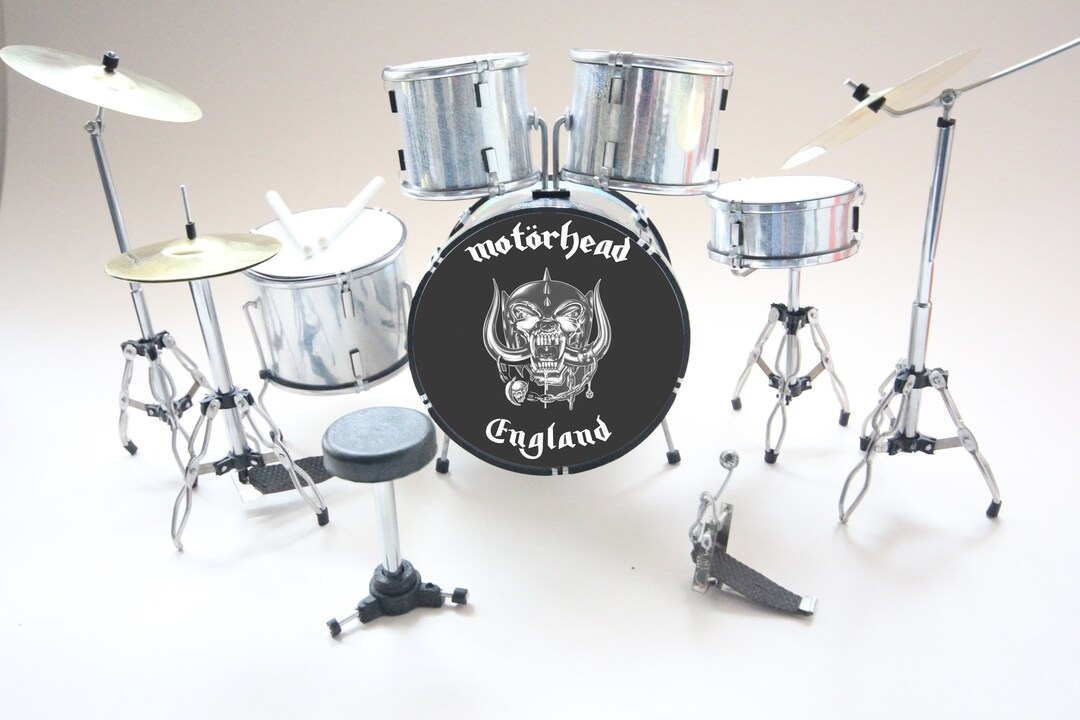 Motorhead Miniature Drum Kit Etsy
