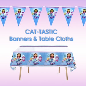 Gabbys Dollhouse Party Supplies - Birthday Party Multi Packs Table Cloth Bunting etc
