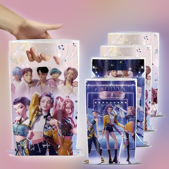 Kpop Demon Hunters, Huntrix, Saja Boys Birthday Party Bags Favours