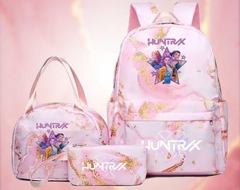 Kpop Demon Hunter 3x Backpack Gift Set