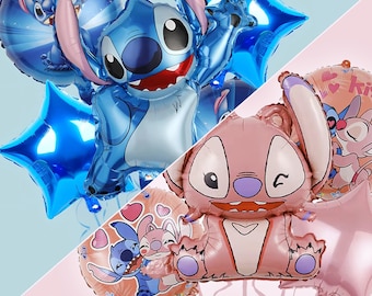 Lilo Stitch Angel 5x Balloons - Birthday Party Multi Pack