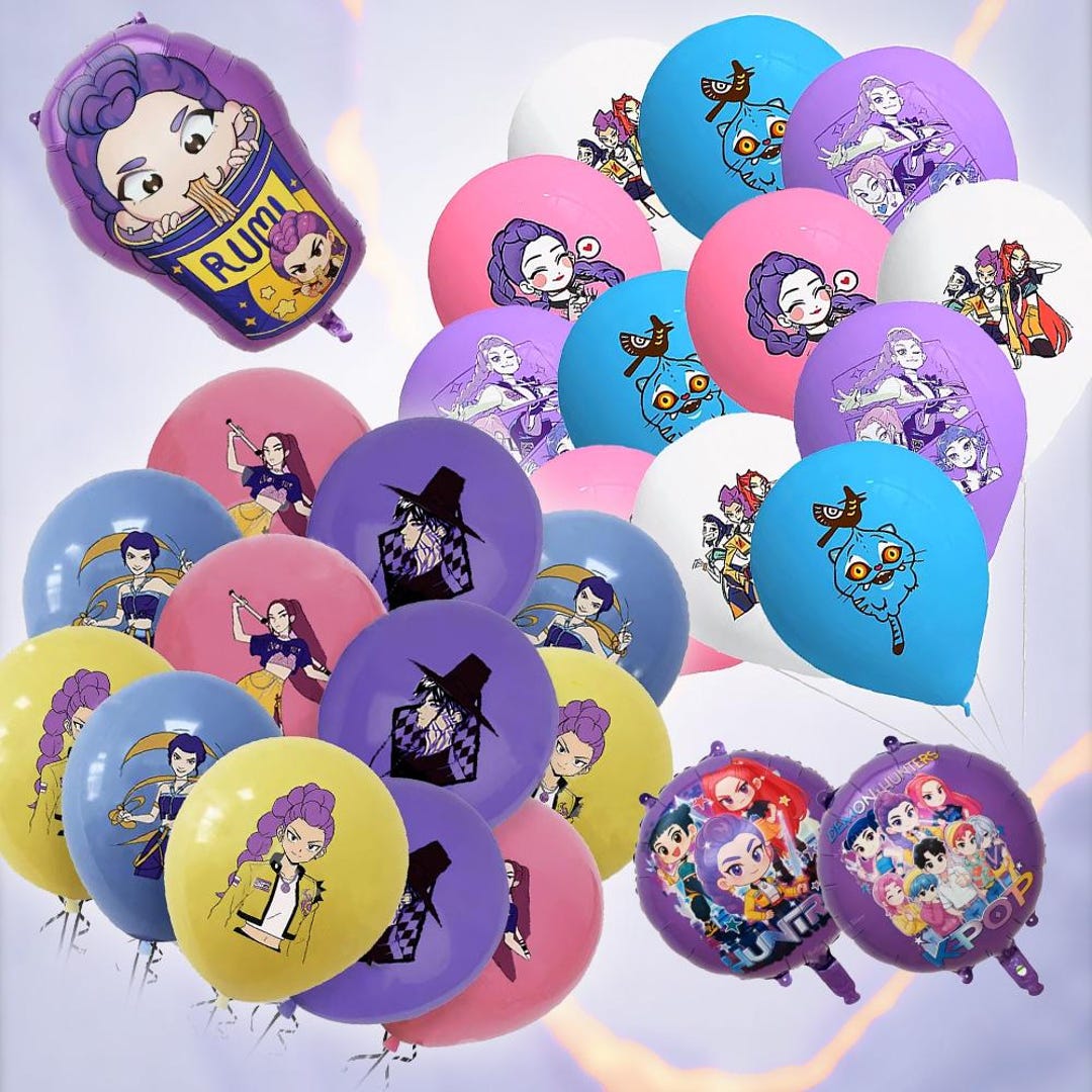 Kit Décoration Anniversaire Demon Slayer | Bannière, Ballons, Décorations Gâteaux | Fête à Thème Anime