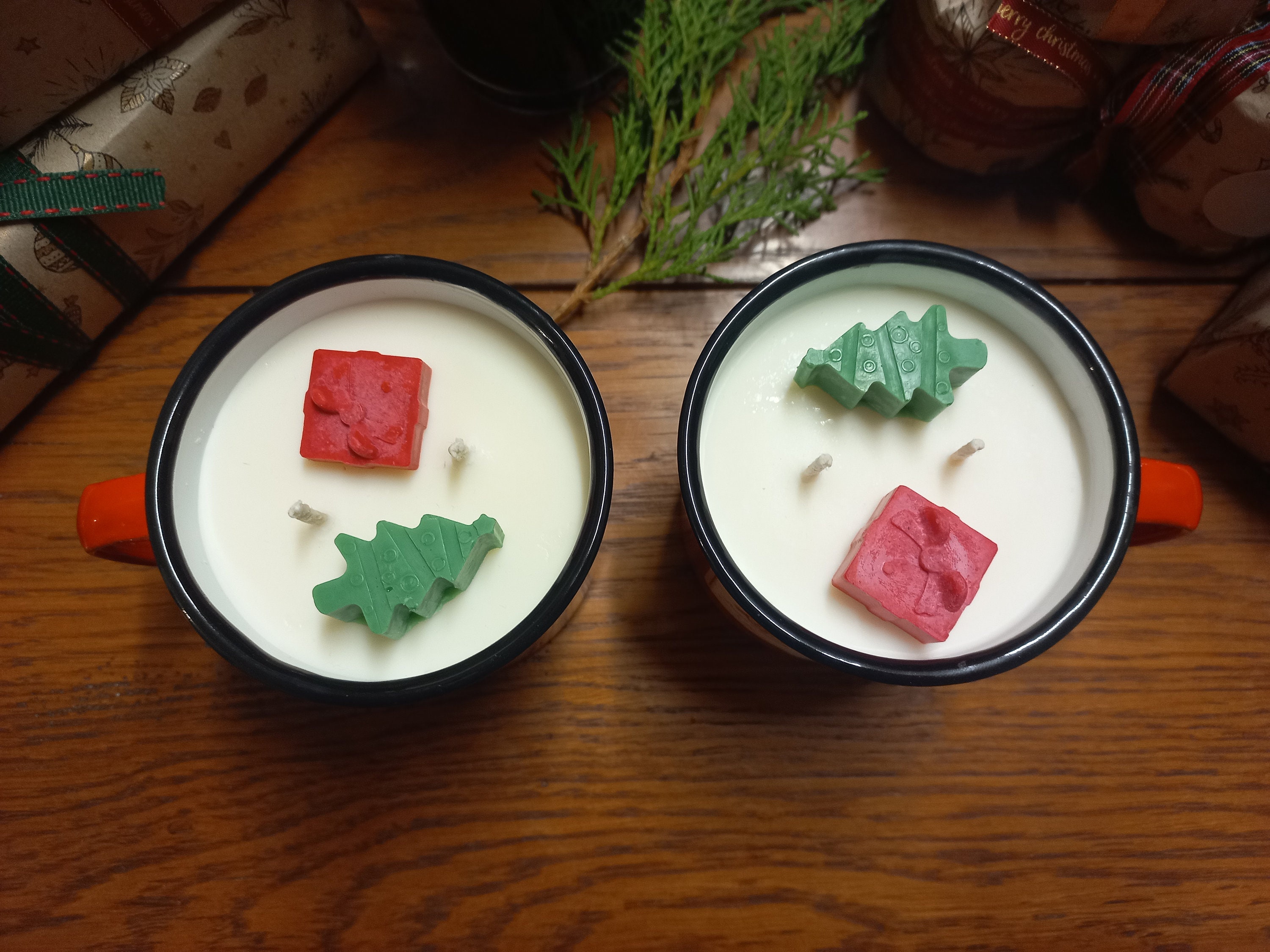 Marché de Noël - Une Bougie Grand Format