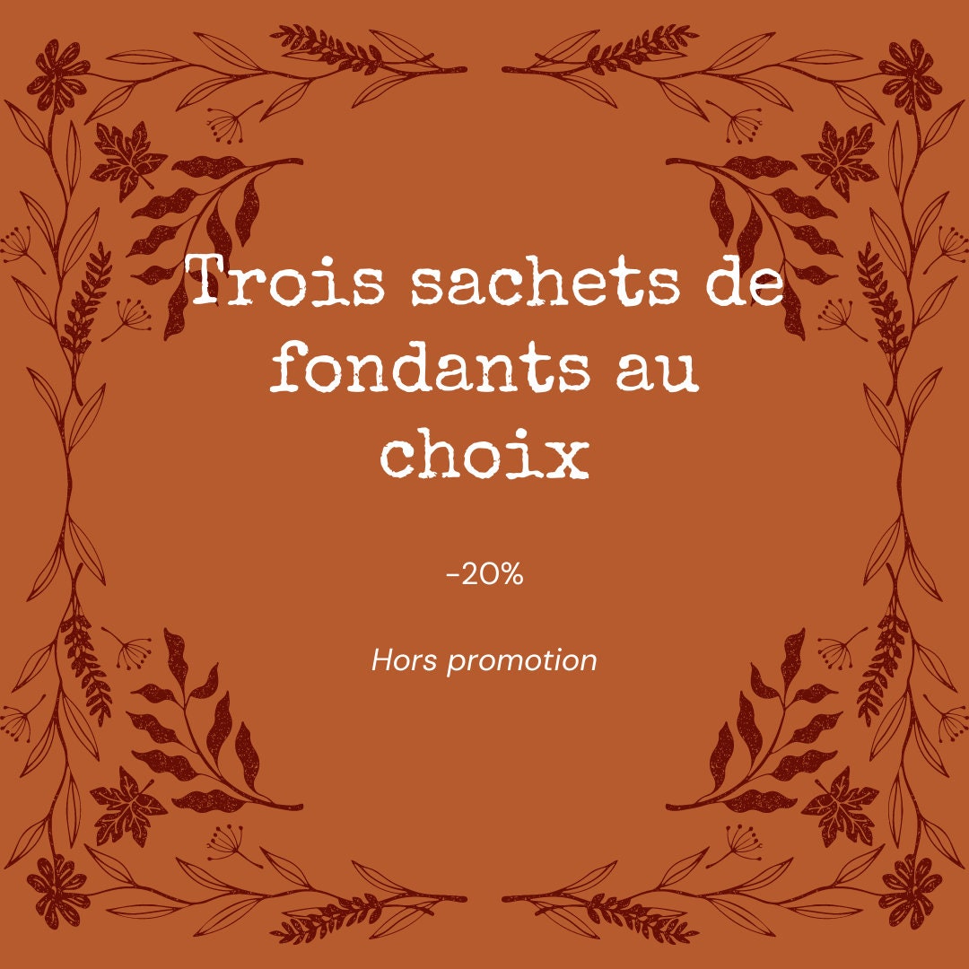 Trois Fondants Parfumés Au Choix