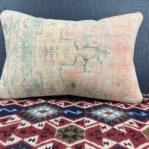 Pillow Cover,Bohemian Kilim,Pillow Cover,16x24 Natural Pillow,Decorative Kilim Pillow,Tribal Kilim Pillow,Home Decor Pillow,Ottoman Ornament