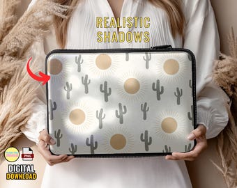 Laptop Case Mockup Customize Your Own Case Template | Easily Edit With Canva | Trendy Laptop Sleeve Mockup | Blank Laptop Sleeve Mockup