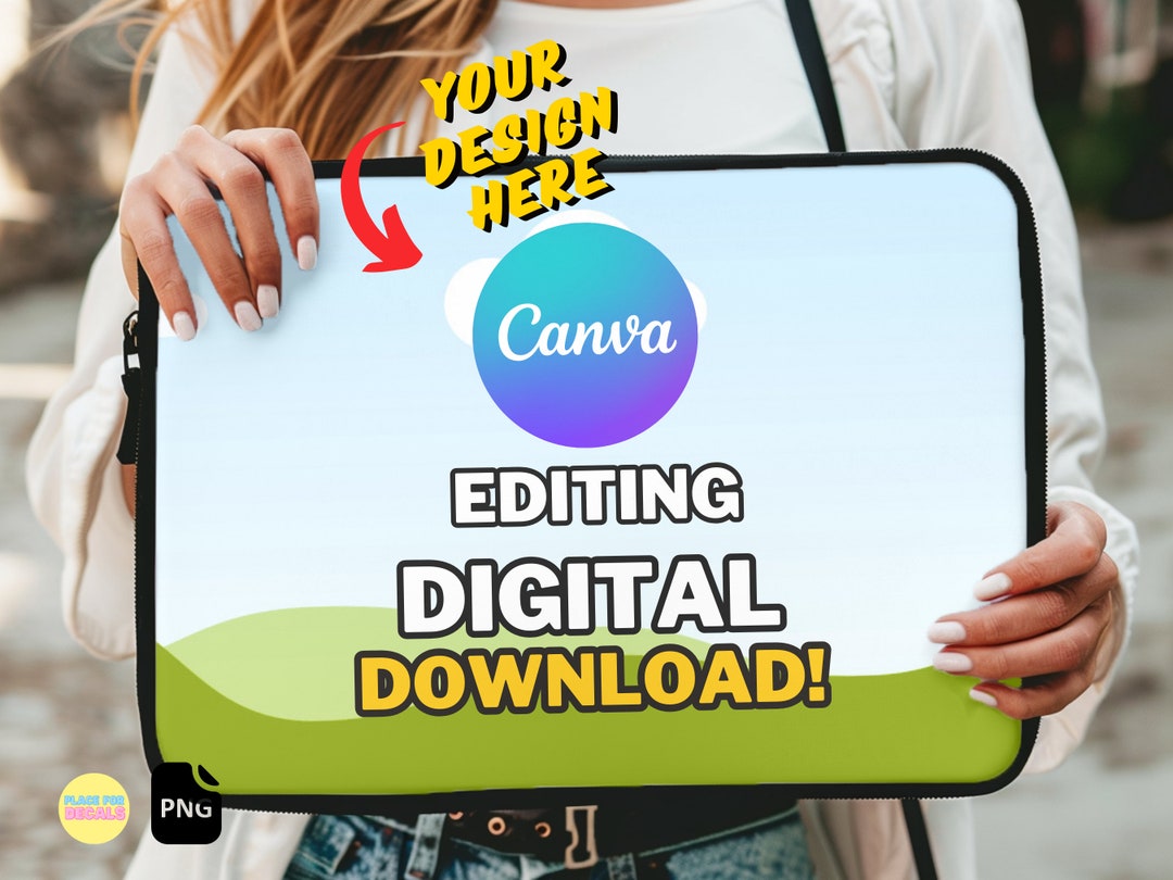 Laptop Case Mockup Customize Your Own Design Template Easily Edit With ...