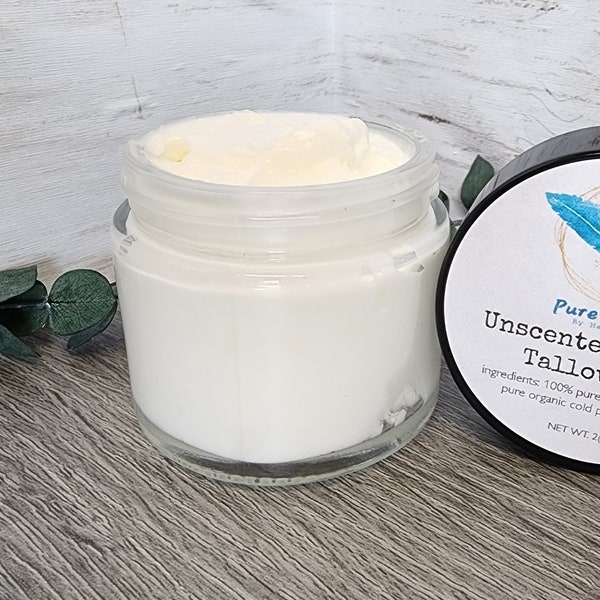 Whipped Tallow Balm, Face and Body, Pure & Simple, Natural, Organic, Non-toxic, Lotion, Skincare