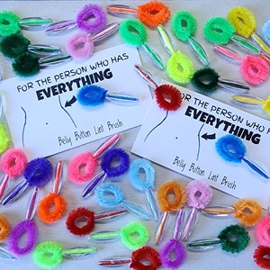 Belly Button Lint Brush/gag gift/white elephant gift/laughs/favor