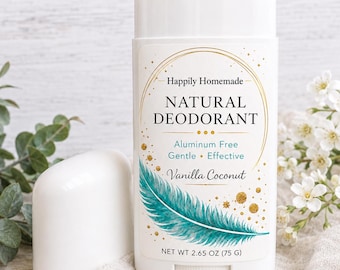 Natural Deodorant | Aluminum-Free Handmade Deodorant, Baking Soda Optional, Clean Everyday Skincare