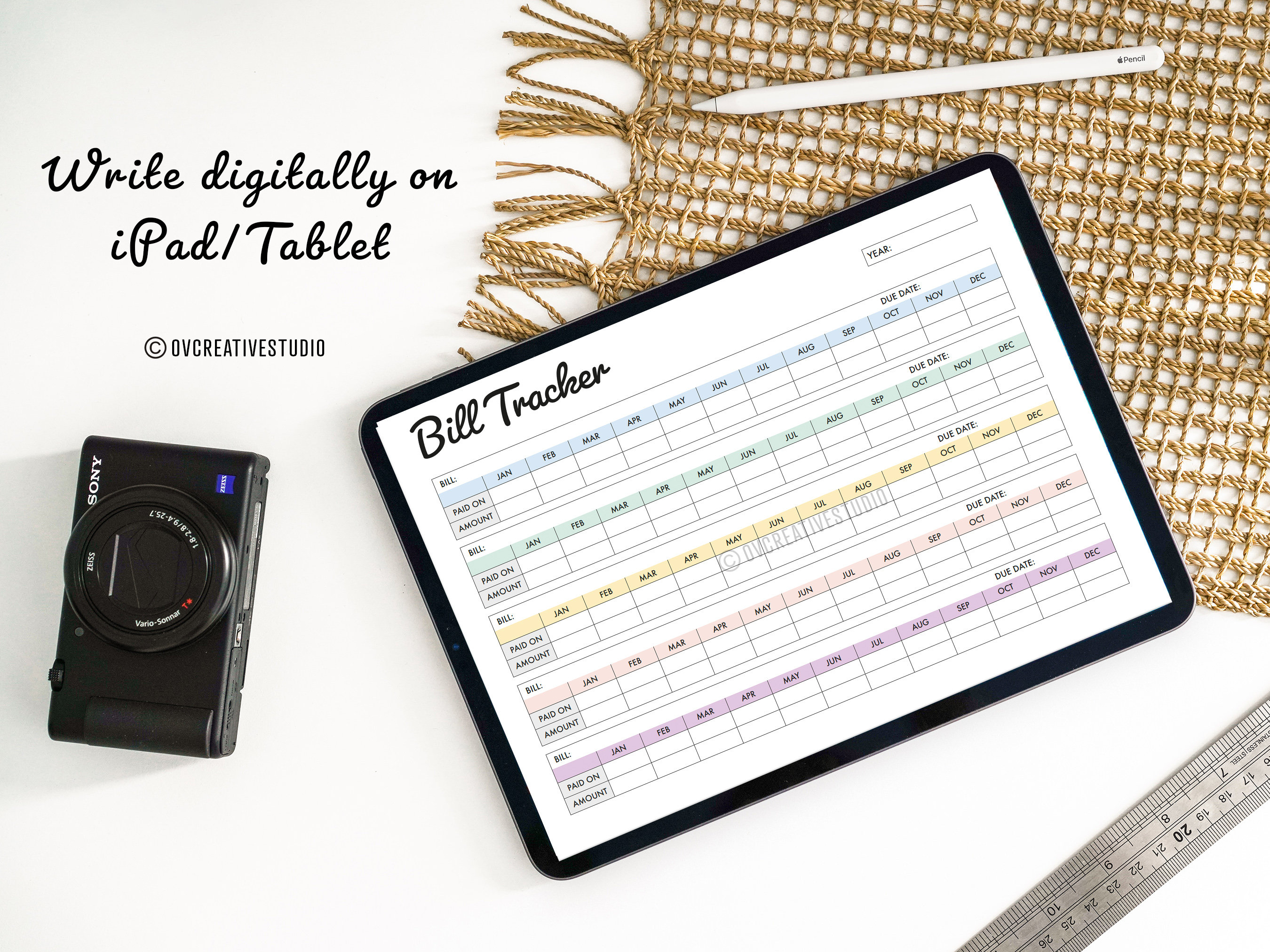 Editable Bill Payment Tracker Bundle | Monthly Bill Tracker Printable ...