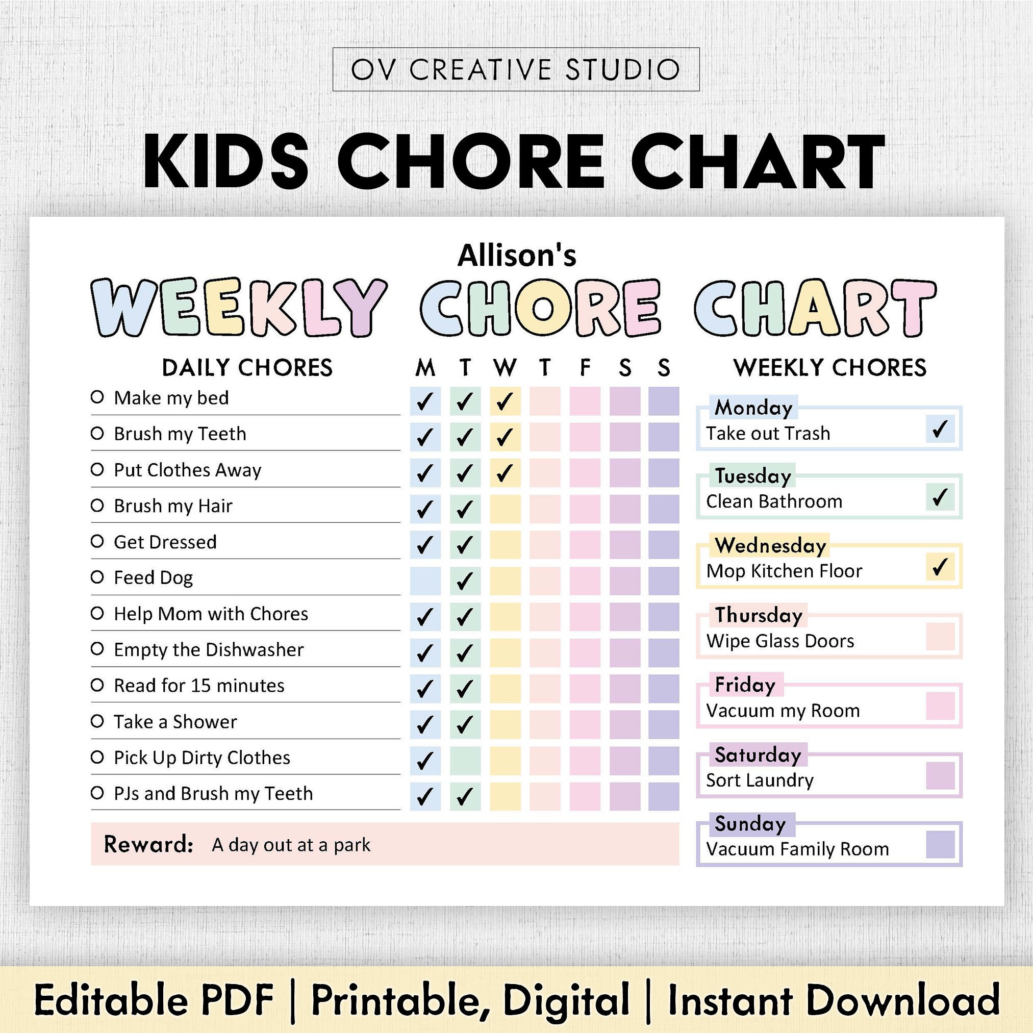Chores List My New And Improved Chore Chart… | Ittybittymommy