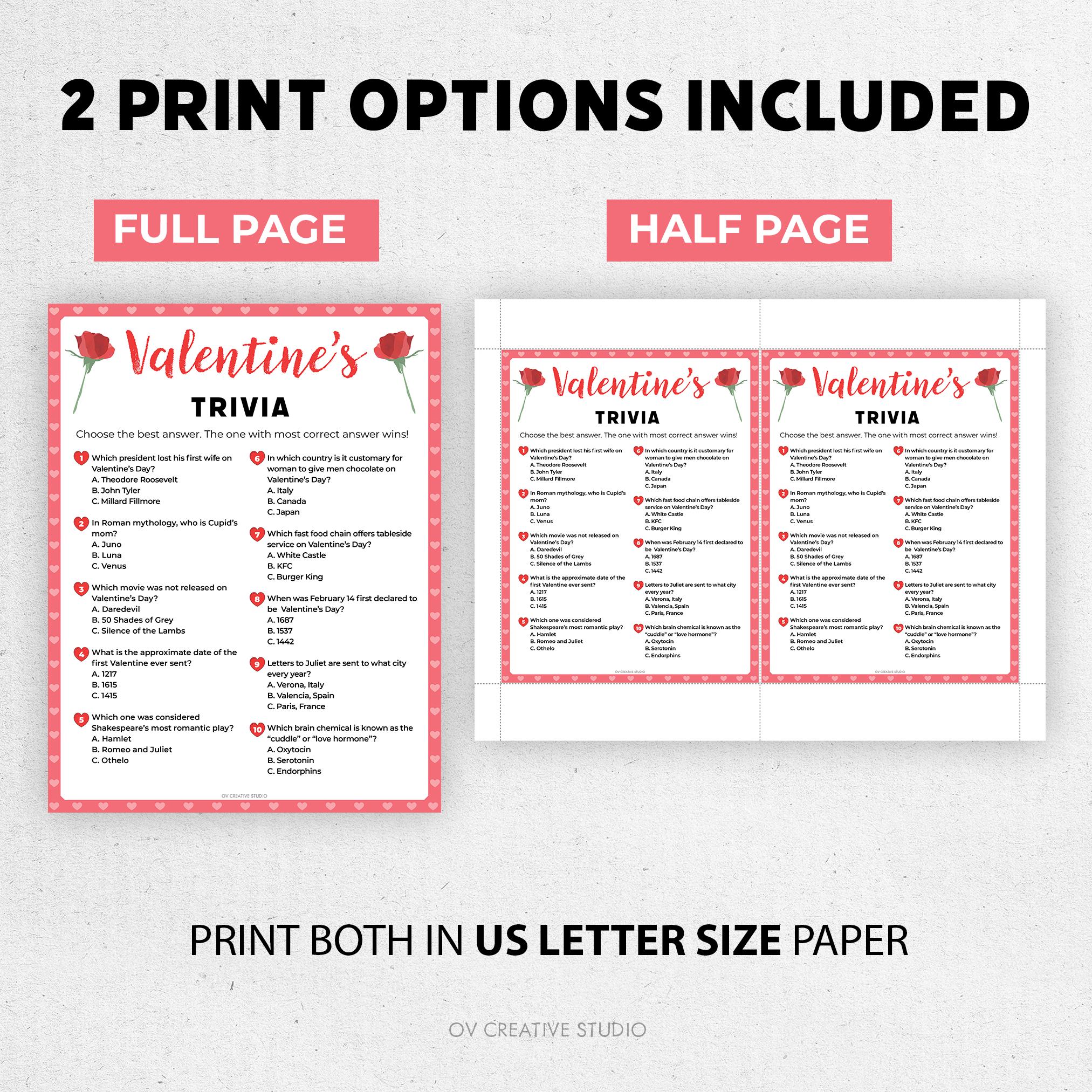 Valentines Day Printable Games | Valentines Party Games Bundle ...