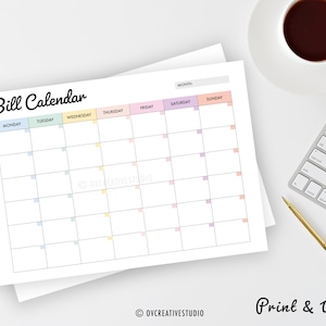 Editable Bill Payment Tracker Bundle | Monthly Bill Tracker Printable ...