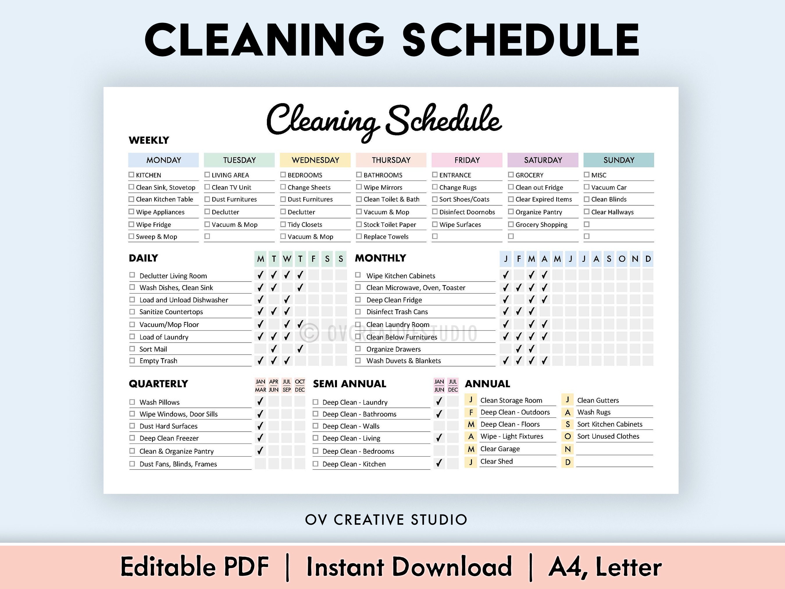 Free ADHD Cleaning Checklist: How to Clean with ADHD - Honestly ADHD