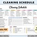 Editable Cleaning Schedule | Printable | Weekly, Monthly, Yearly Cleaning Checklist |  Cleaning Planner | House Chore List | Digital | PDF 