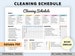Editable Cleaning Schedule | Printable | Weekly, Monthly, Yearly Cleaning Checklist | Cleaning Planner | House Chore List | Digital | PDF