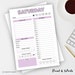 Editable Daily Planner Schedule | Printable, Digital PDF | to Do List ...